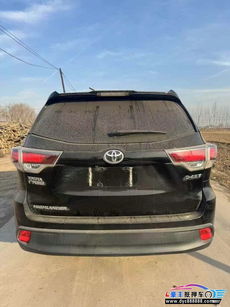 17年丰田汉兰达SUV抵押车出售