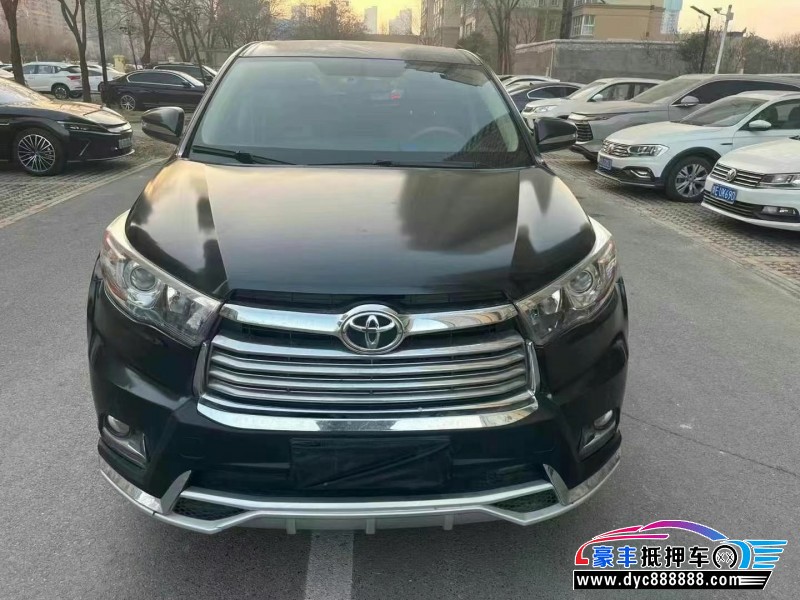 16年丰田汉兰达SUV抵押车出售