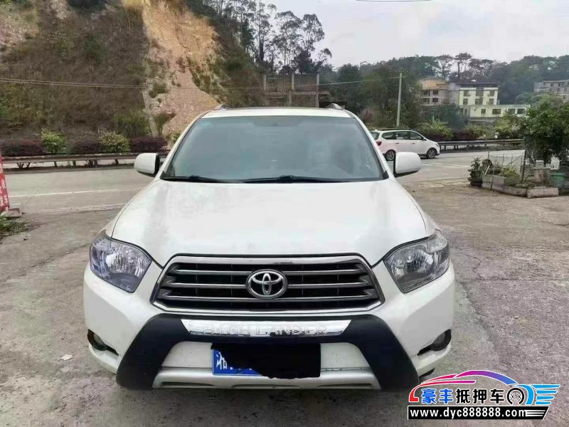 11年丰田汉兰达轿车抵押车出售