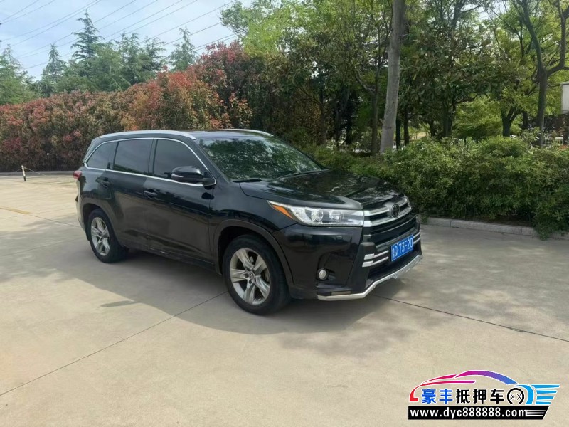 19年丰田汉兰达SUV抵押车出售