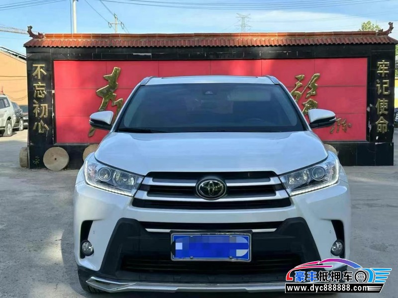 21年丰田汉兰达SUV抵押车出售