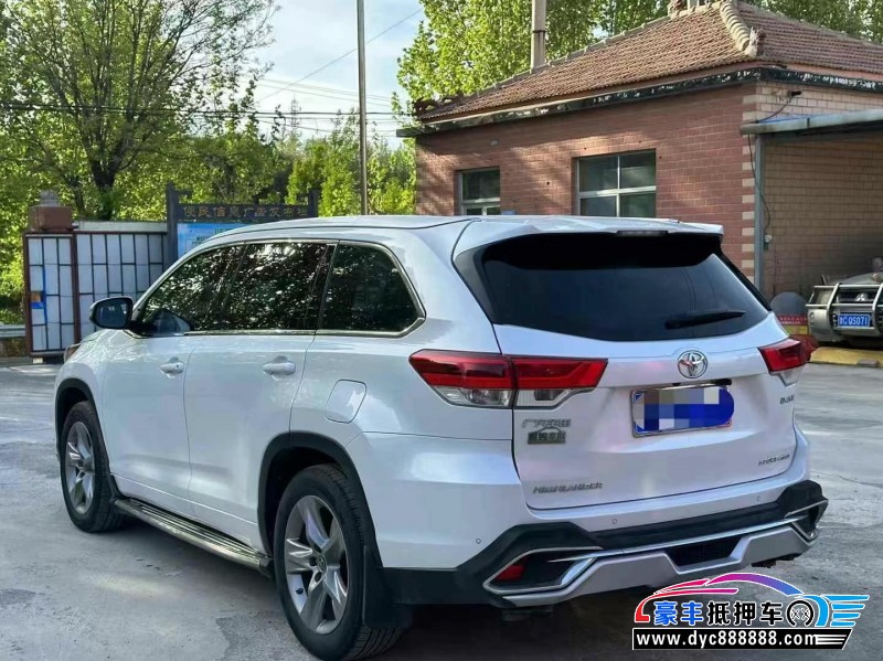 21年丰田汉兰达SUV抵押车出售