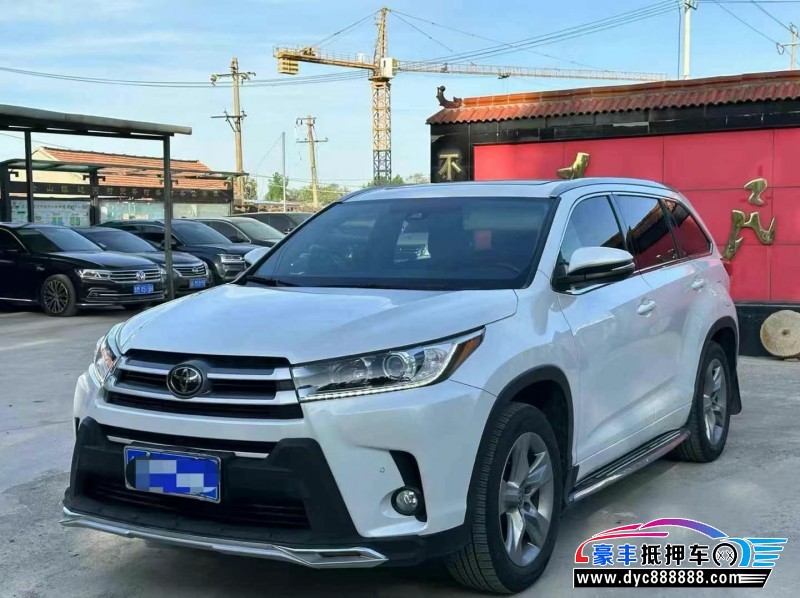 21年丰田汉兰达SUV抵押车出售