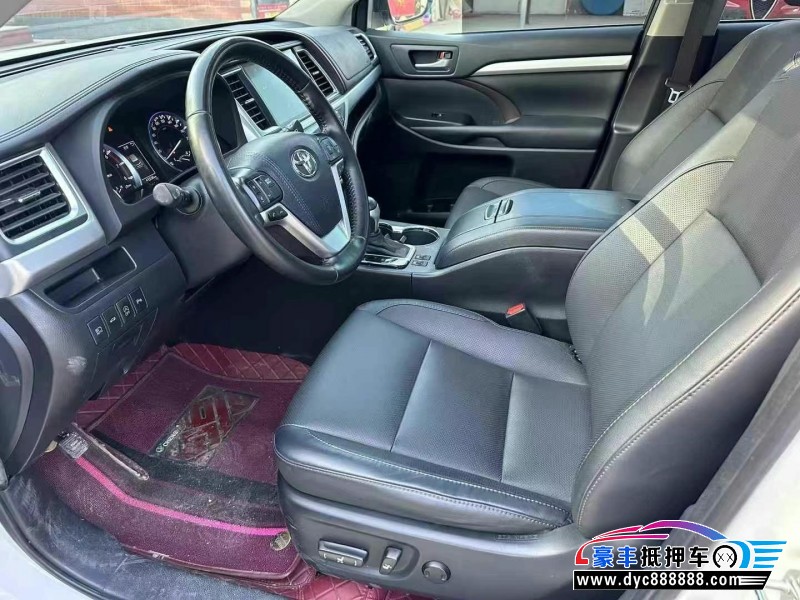 21年丰田汉兰达SUV抵押车出售