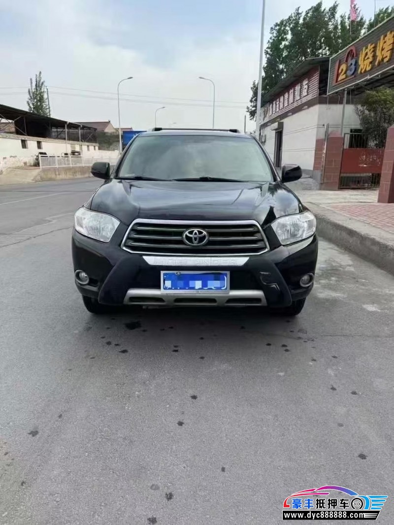 11年丰田汉兰达轿车抵押车出售