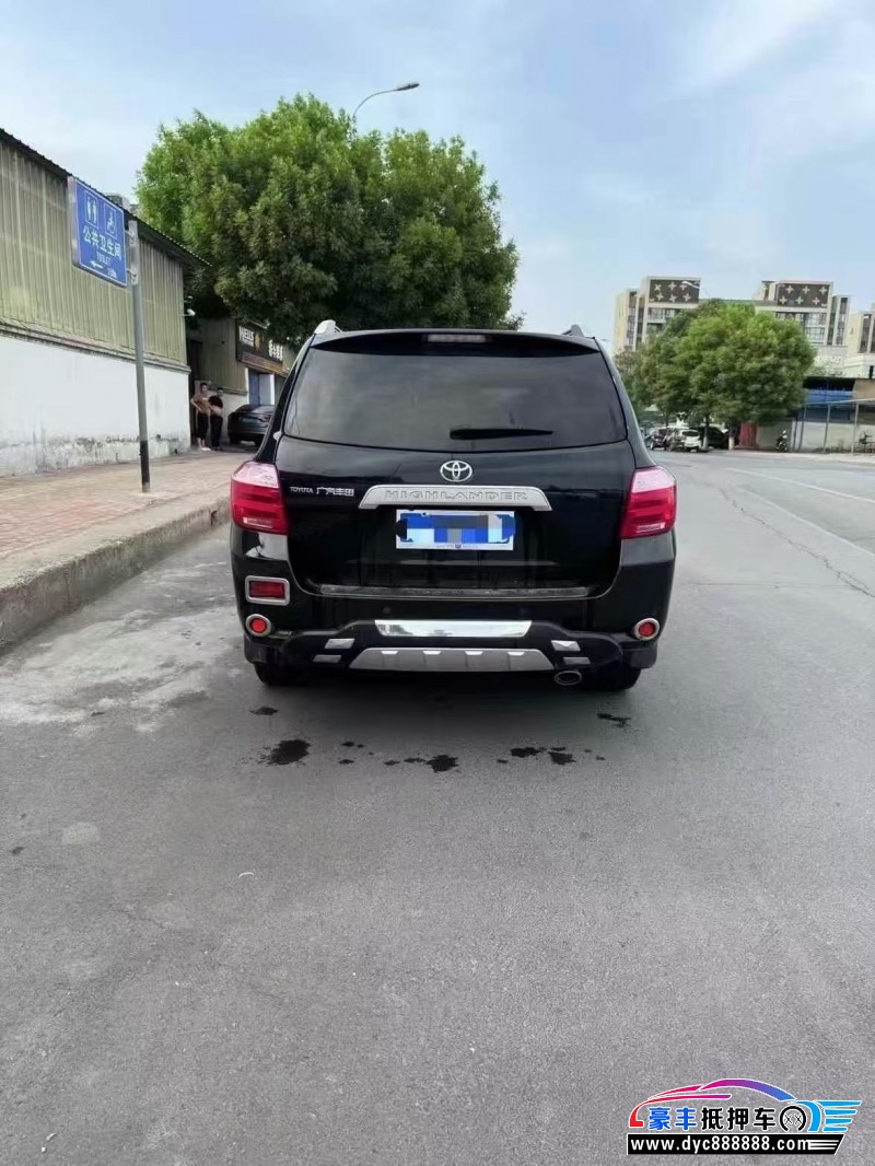 11年丰田汉兰达轿车抵押车出售