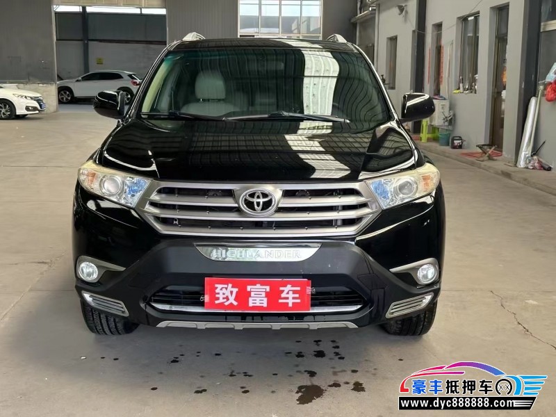 13年丰田汉兰达轿车抵押车出售