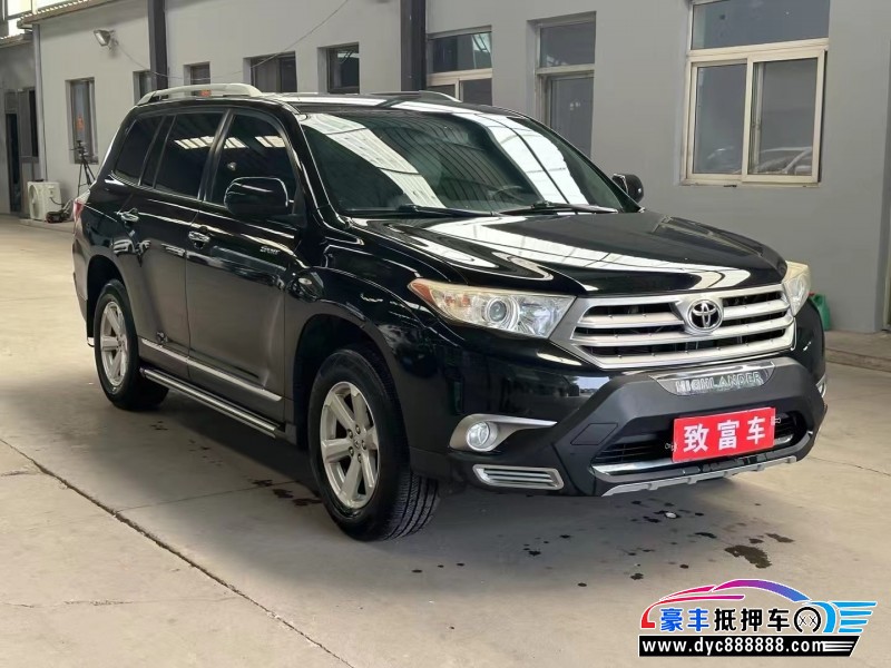 13年丰田汉兰达轿车抵押车出售