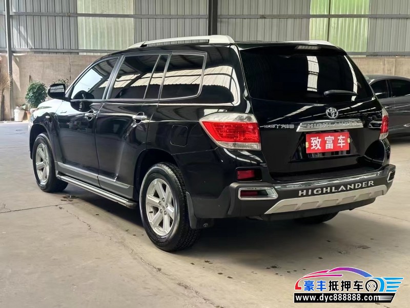 13年丰田汉兰达轿车抵押车出售