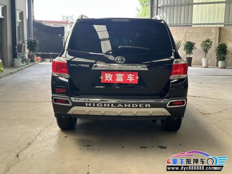 13年丰田汉兰达轿车抵押车出售