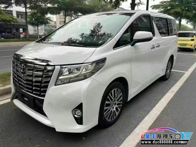 17年丰田埃尔法轿车抵押车出售