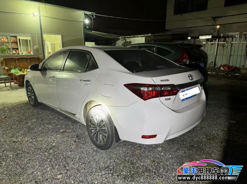 19年丰田卡罗拉轿车抵押车出售