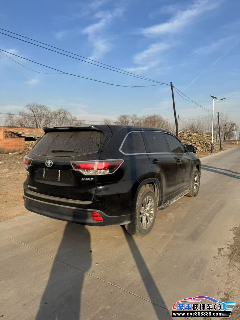 17年丰田汉兰达SUV抵押车出售