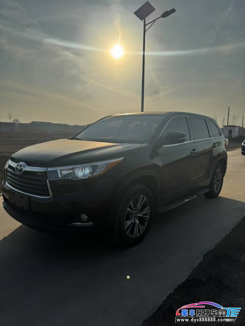 17年丰田汉兰达SUV抵押车出售