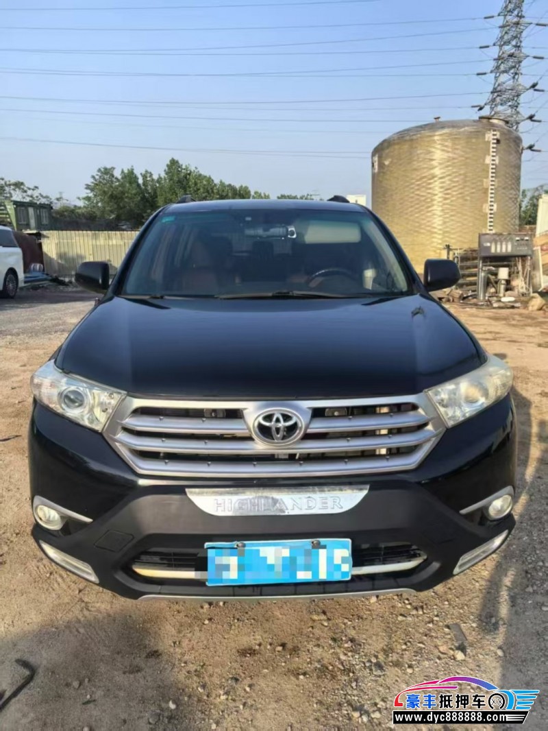 14年丰田汉兰达SUV抵押车出售