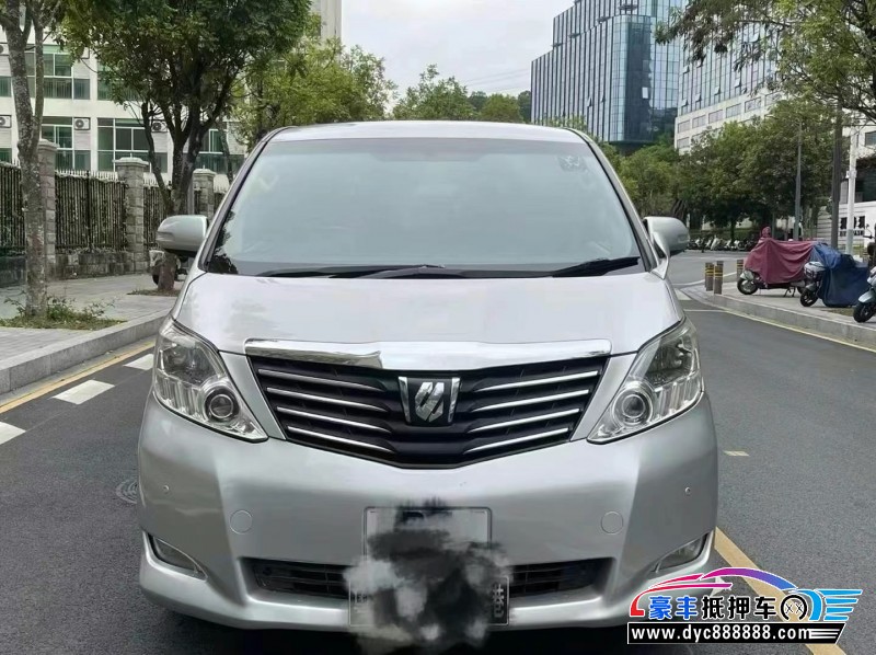 13年丰田埃尔法轿车抵押车出售