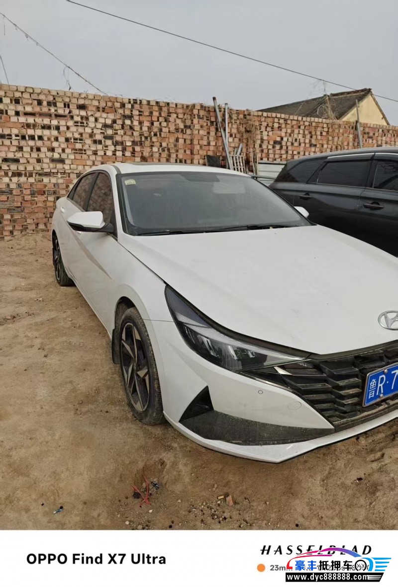 21年现代伊兰特轿车抵押车出售