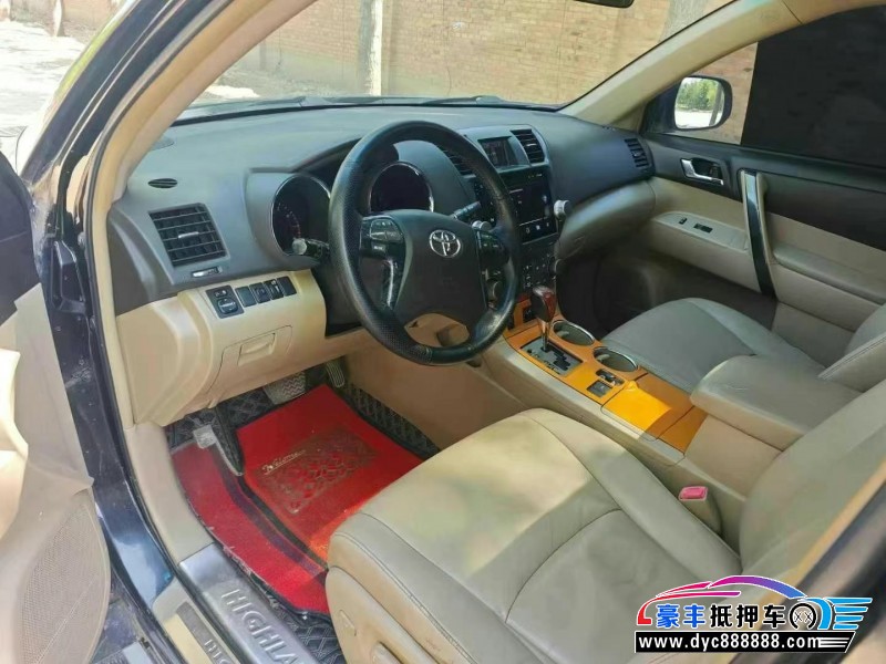 11年丰田汉兰达轿车抵押车出售