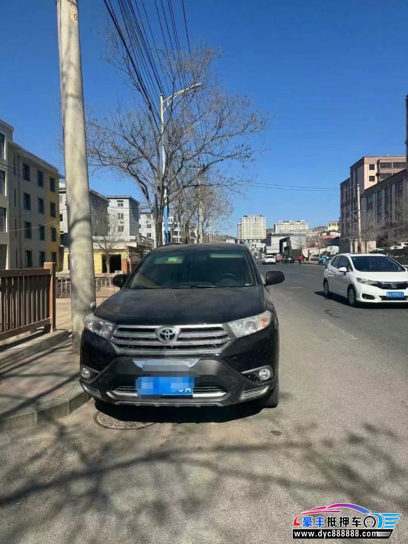 13年丰田汉兰达轿车抵押车出售