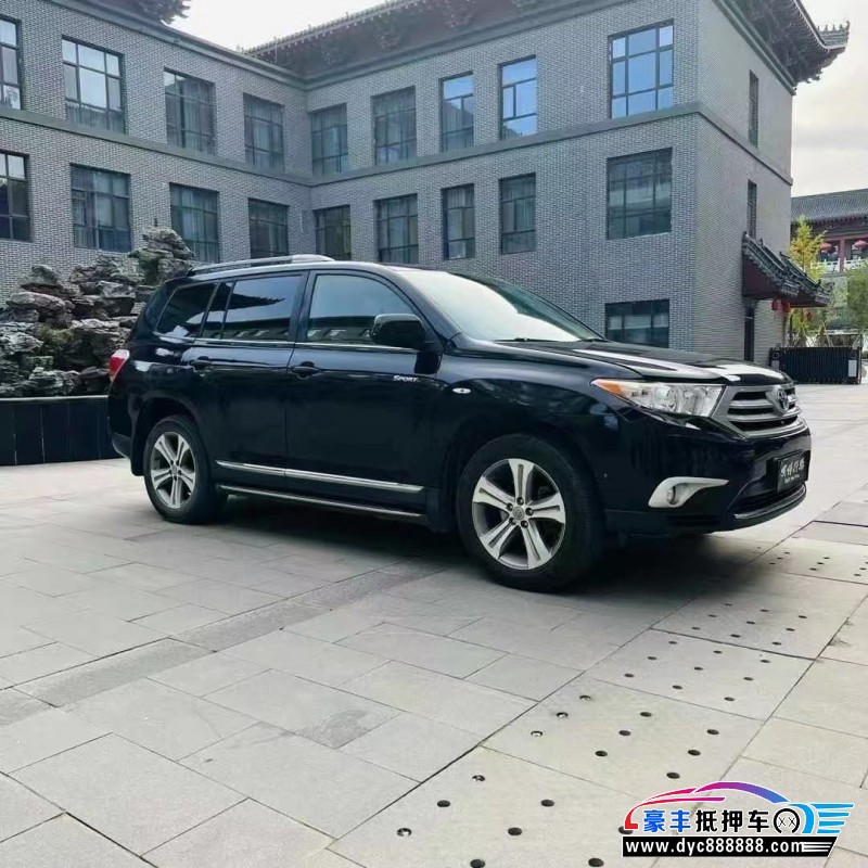 13年丰田汉兰达轿车抵押车出售