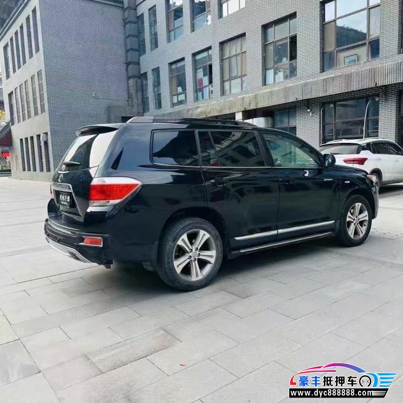 13年丰田汉兰达轿车抵押车出售