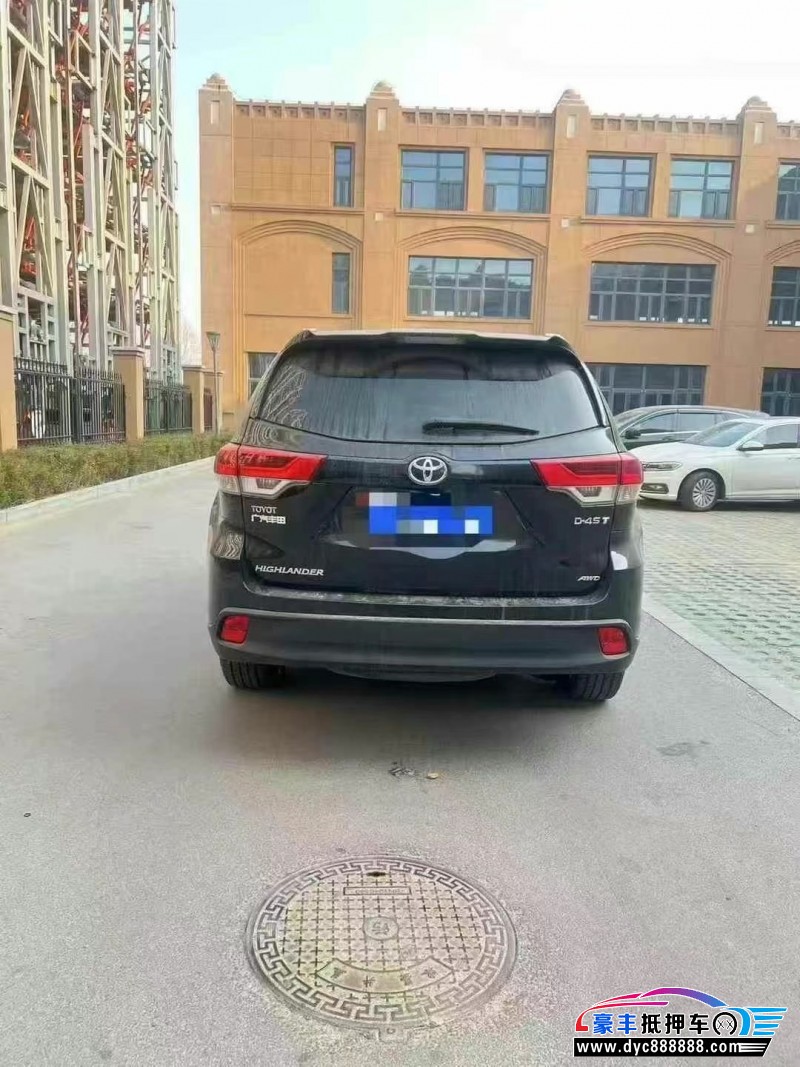 19年丰田汉兰达轿车抵押车出售