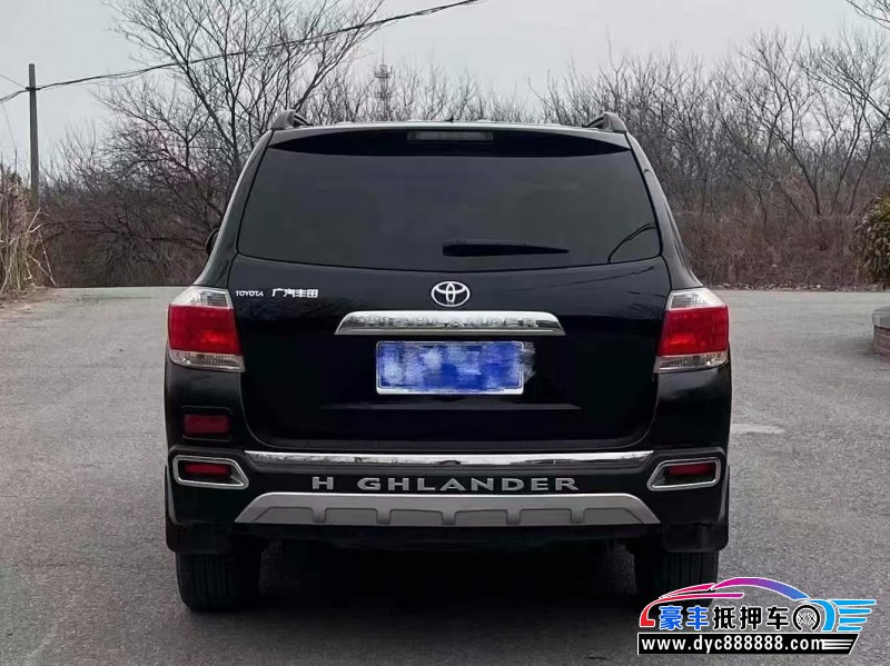 14年丰田汉兰达SUV抵押车出售