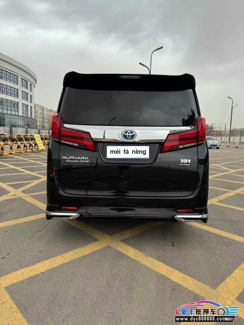 19年丰田埃尔法轿车抵押车出售