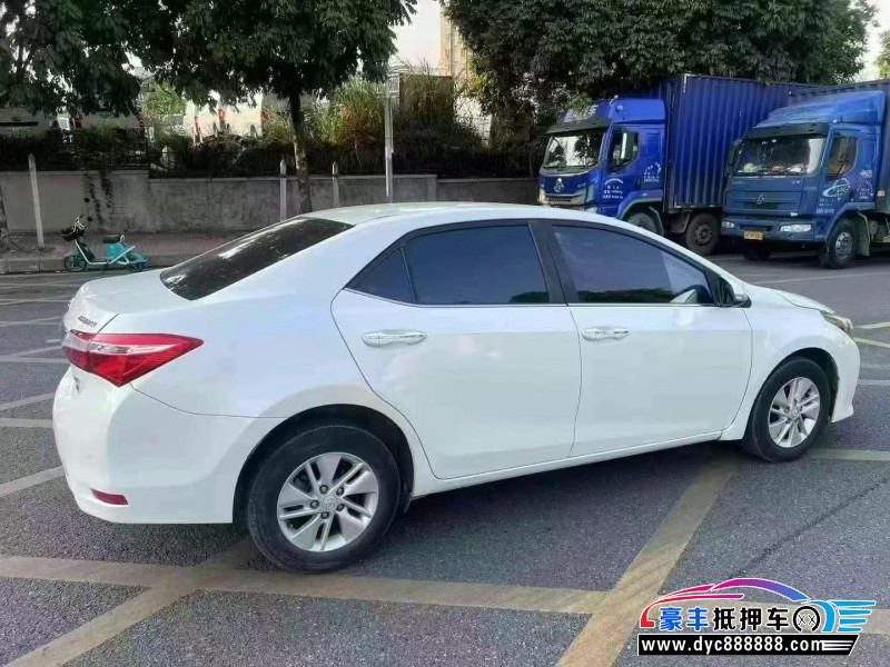 16年丰田卡罗拉轿车抵押车出售