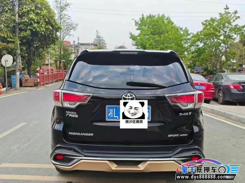 16年丰田汉兰达轿车抵押车出售