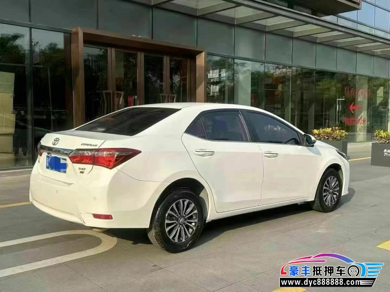 18年丰田卡罗拉轿车抵押车出售