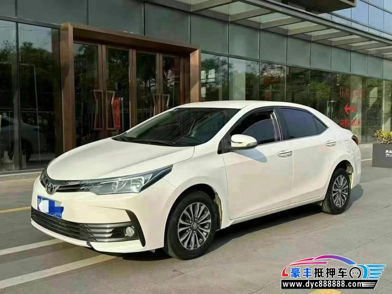 18年丰田卡罗拉轿车抵押车出售