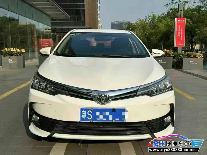 18年丰田卡罗拉轿车抵押车出售