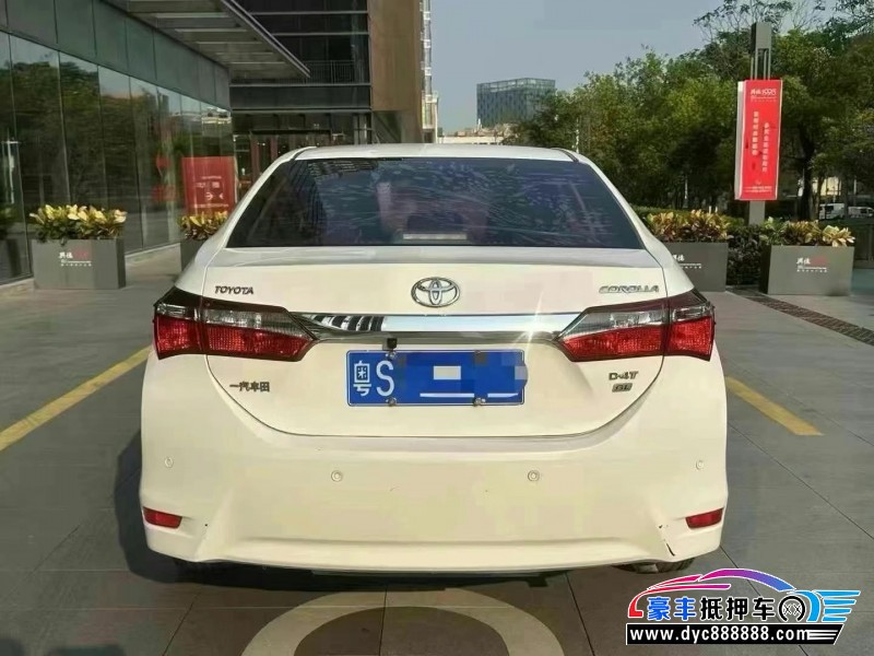 18年丰田卡罗拉轿车抵押车出售