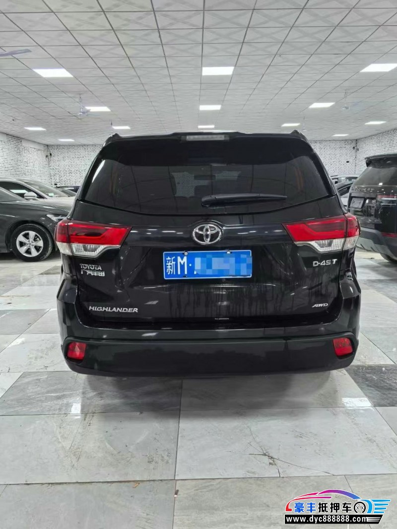 19年丰田汉兰达轿车抵押车出售