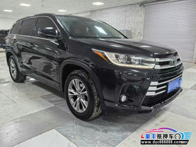 19年丰田汉兰达轿车抵押车出售