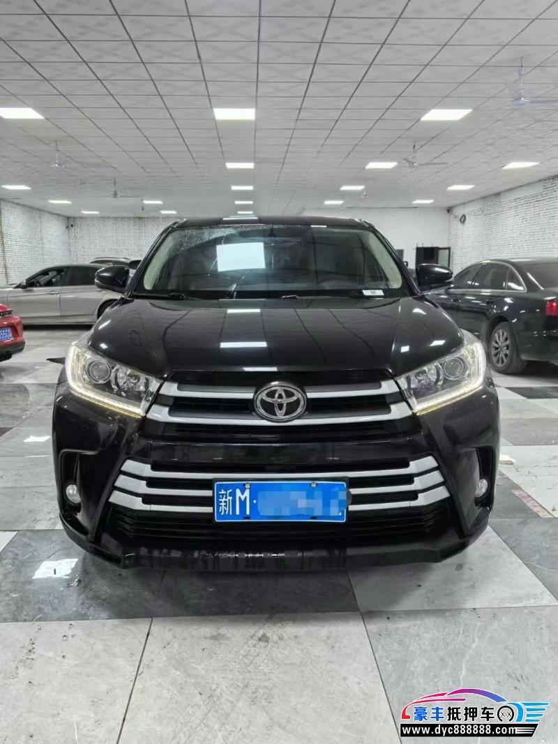 19年丰田汉兰达轿车抵押车出售