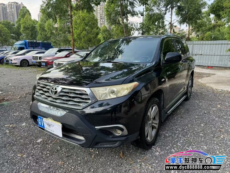 13年丰田汉兰达SUV抵押车出售