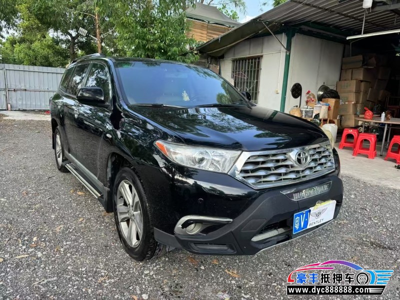 13年丰田汉兰达SUV抵押车出售