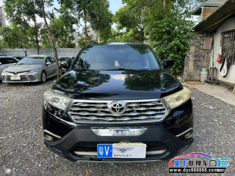 13年丰田汉兰达SUV抵押车出售