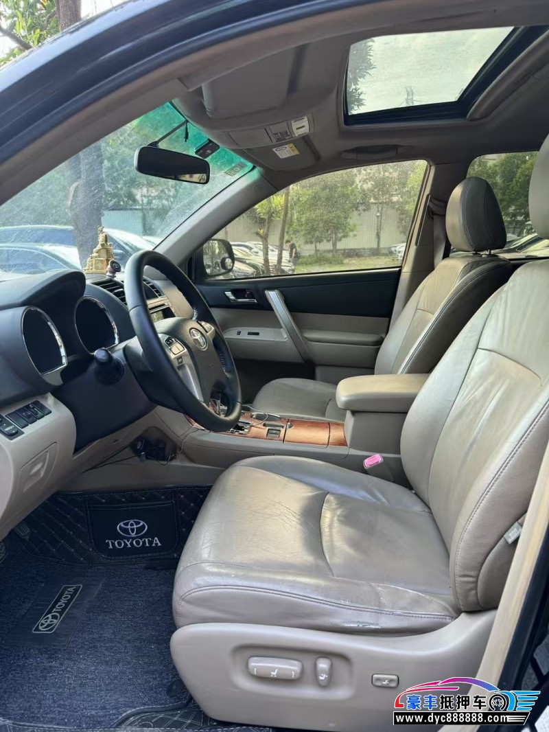 13年丰田汉兰达SUV抵押车出售