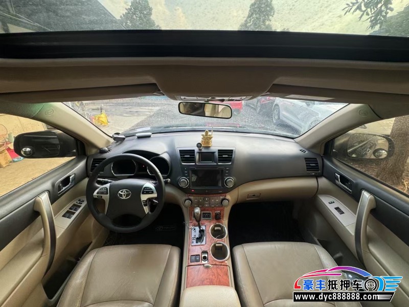 13年丰田汉兰达SUV抵押车出售