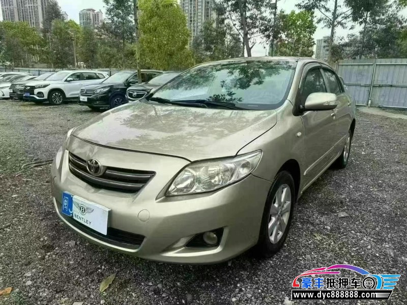 10年丰田卡罗拉轿车抵押车出售