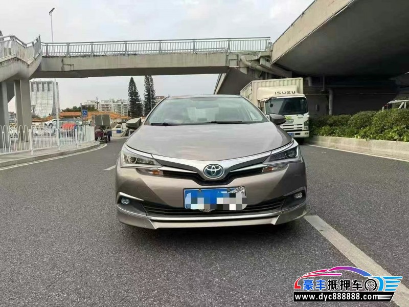 18年丰田卡罗拉轿车抵押车出售