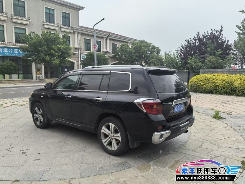 11年丰田汉兰达轿车抵押车出售