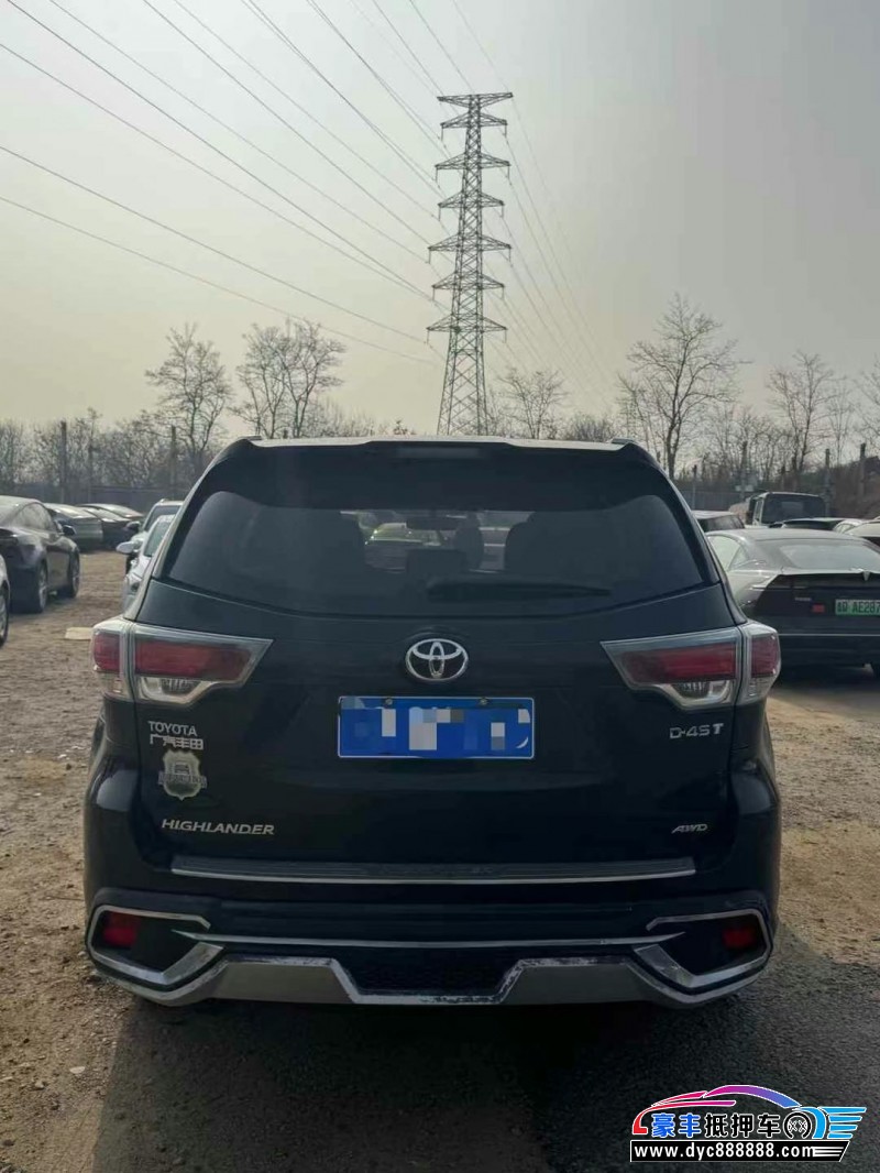 16年丰田汉兰达轿车抵押车出售