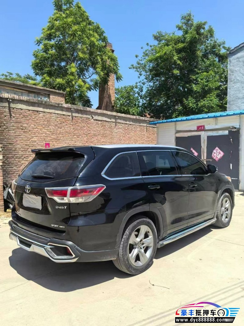 18年丰田汉兰达轿车抵押车出售