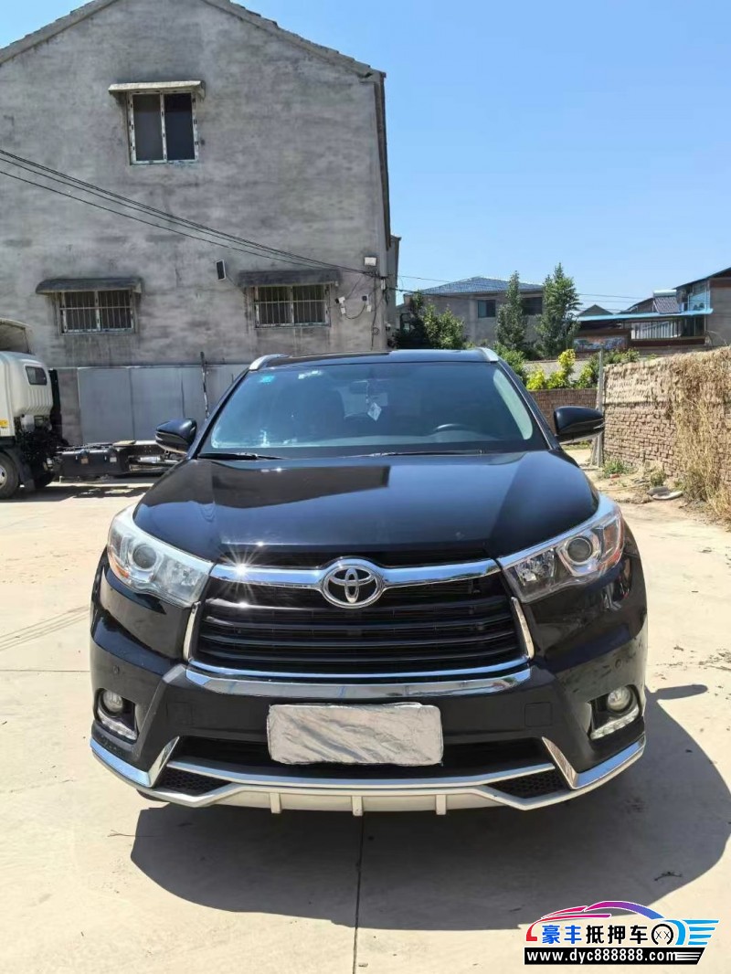 18年丰田汉兰达轿车抵押车出售