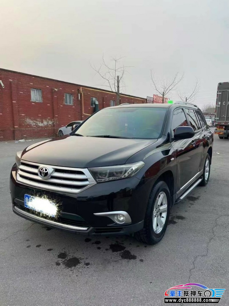 14年丰田汉兰达轿车抵押车出售