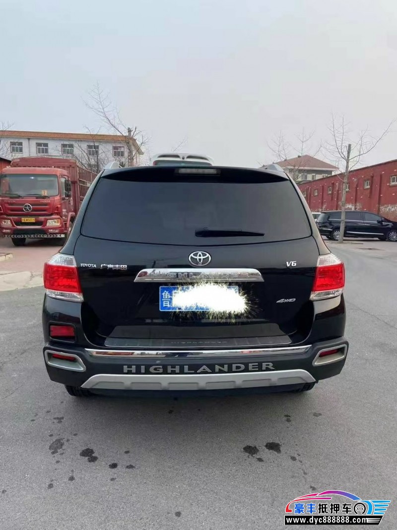 14年丰田汉兰达轿车抵押车出售